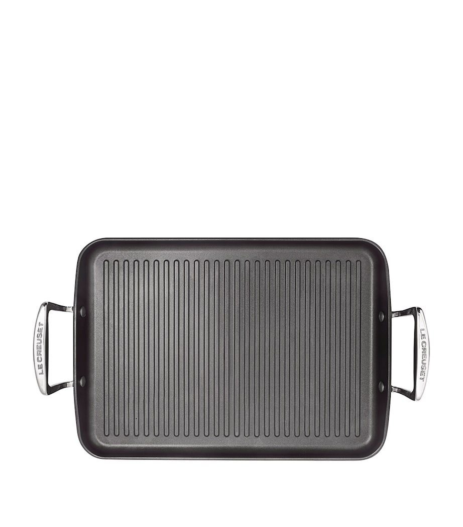 Le Creuset toughened non-stick ribbed rectangular grill 35cm, UK version