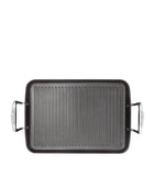 Le Creuset toughened non-stick ribbed rectangular grill 35cm, UK version
