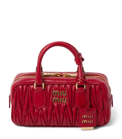 Harrods Miu Miu Nappa Leather Matelassé Arcadie Top-Handle Bag- Buy online at McGrocer