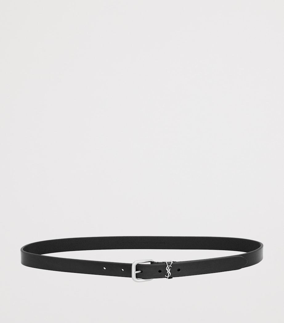 Saint Laurent Cassandre leather belt - British product