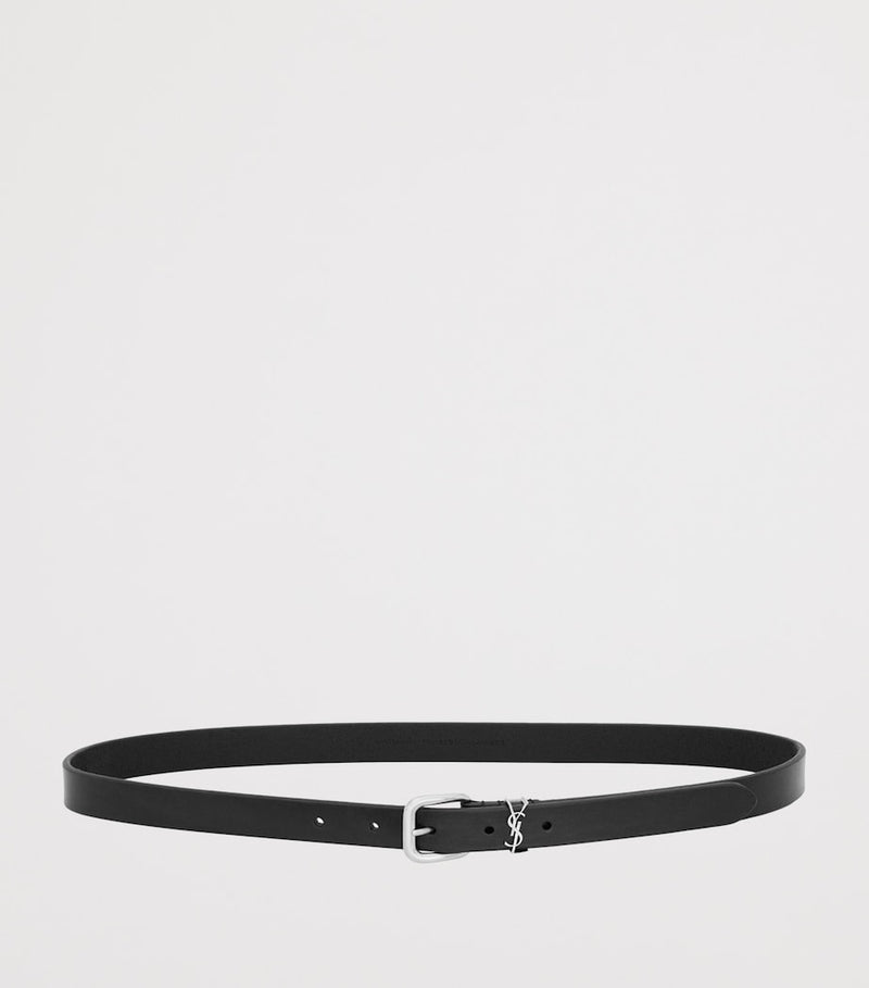 Saint Laurent Cassandre leather belt - British product