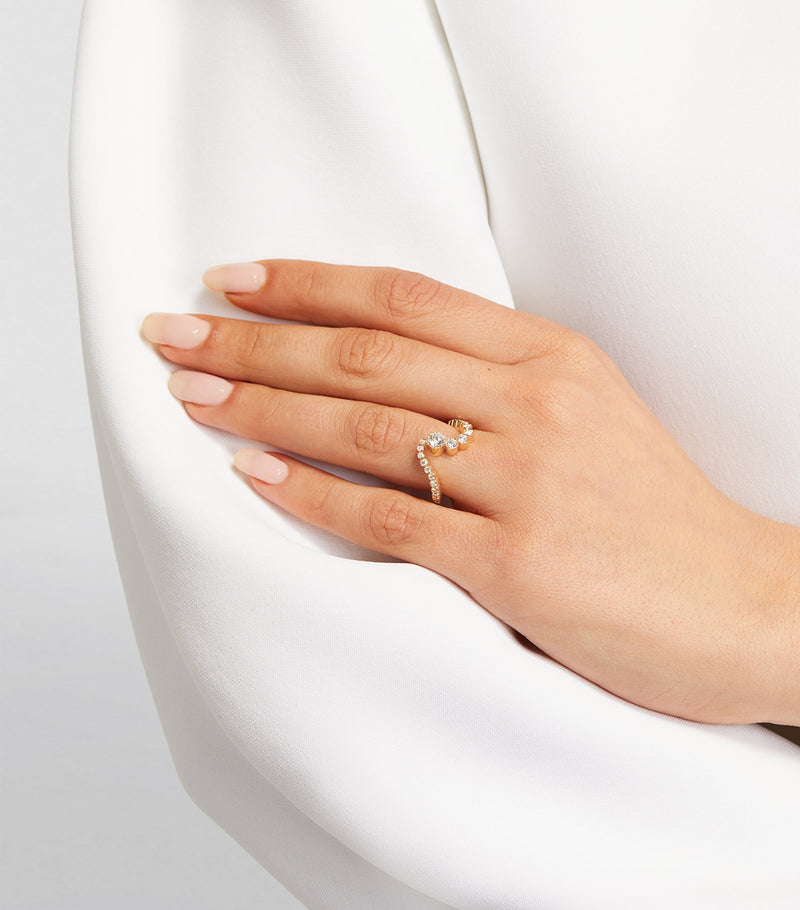 Sophie Bille Brahe yellow gold and diamond ring, imported from the UK