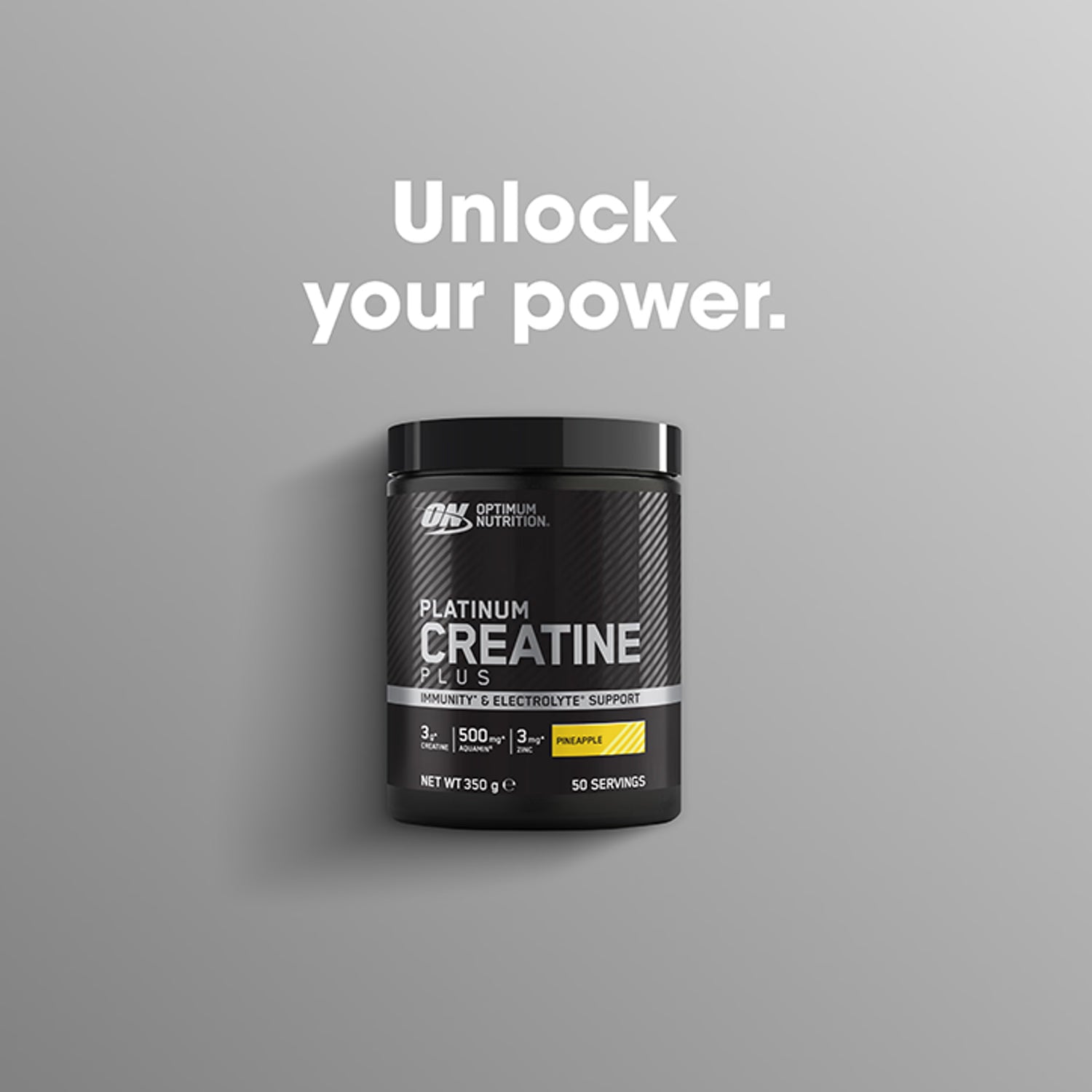 Optimum Nutrition Platinum Creatine Plus Pineapple 350g, imported from the UK