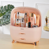 Livingandhome pink makeup organizer with drawers - British product