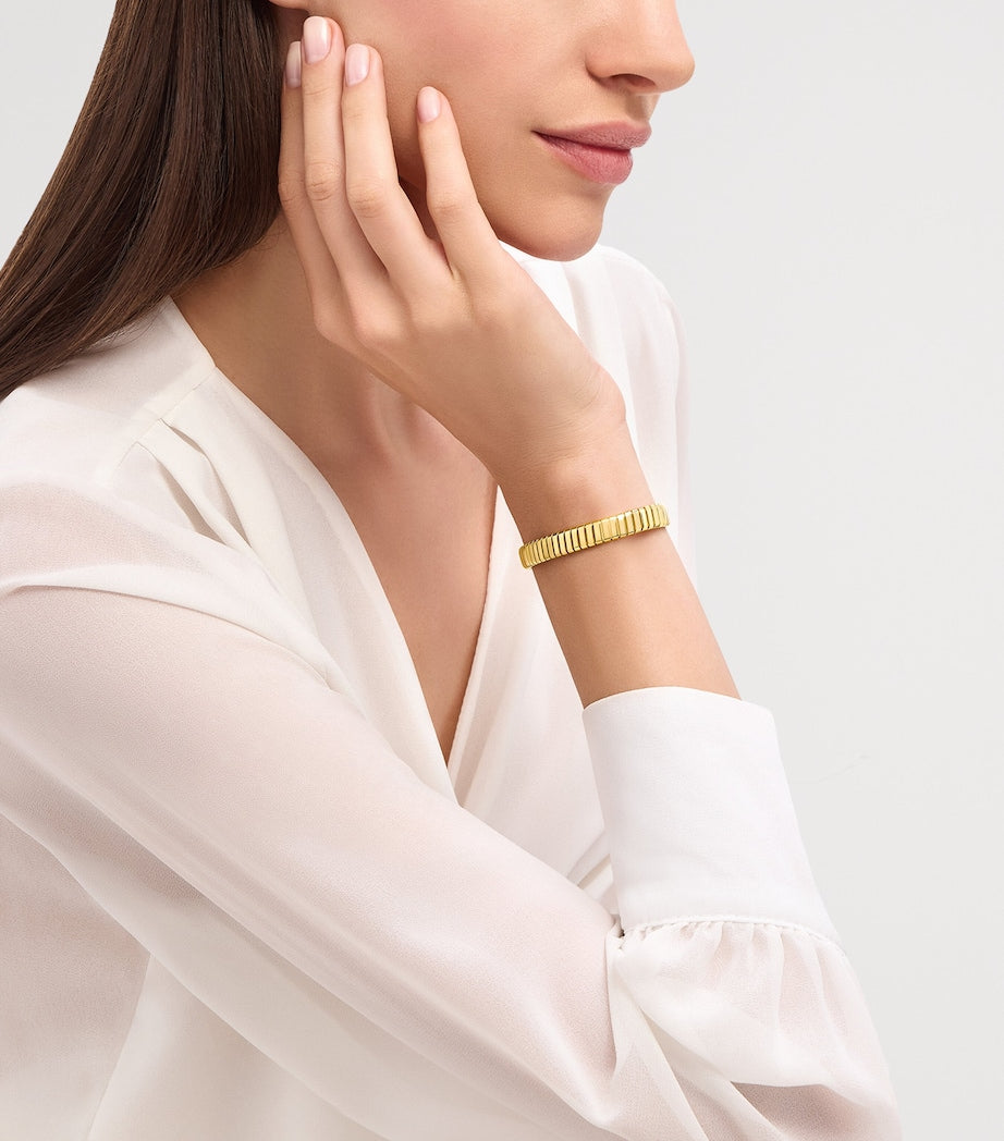 Bvlgari yellow gold Tubogas bracelet, UK version