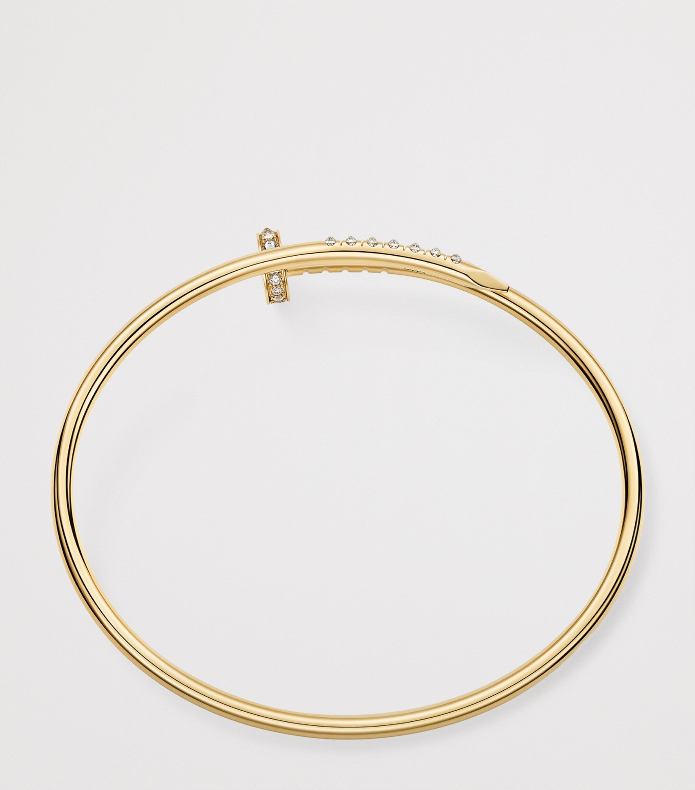Cartier Juste Un Clou yellow gold diamond bracelet (British brand)
