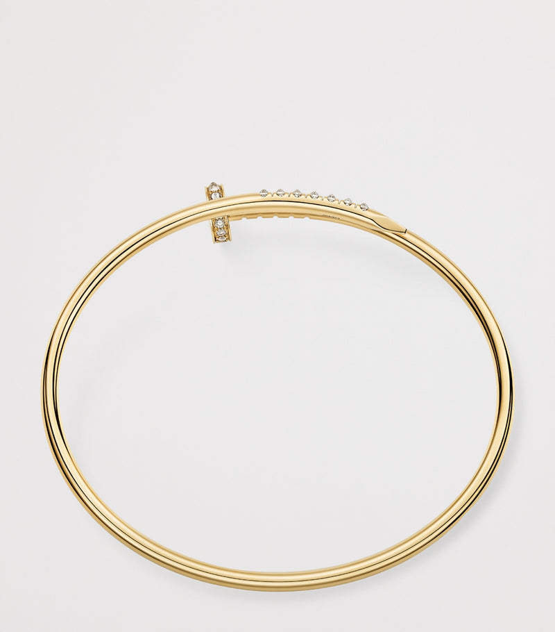 Cartier Juste Un Clou yellow gold diamond bracelet (British brand)