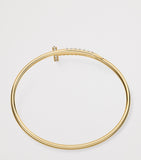 Cartier Juste Un Clou yellow gold diamond bracelet (British brand)