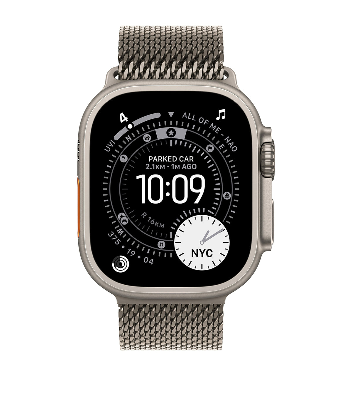 Apple Watch Ultra 3 Natural with Titanium Milanese Loop smartwatch 49mm Small - British product
