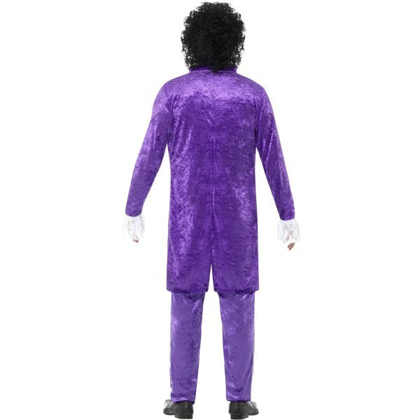 Smiffys purple 80s musician costume, UK version