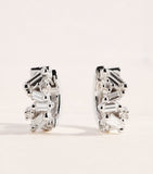 Suzanne Kalan white gold diamond huggie earrings 12mm, UK version
