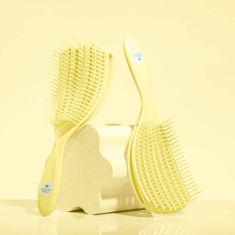 Nature Spell detangler brush yellow, UK version