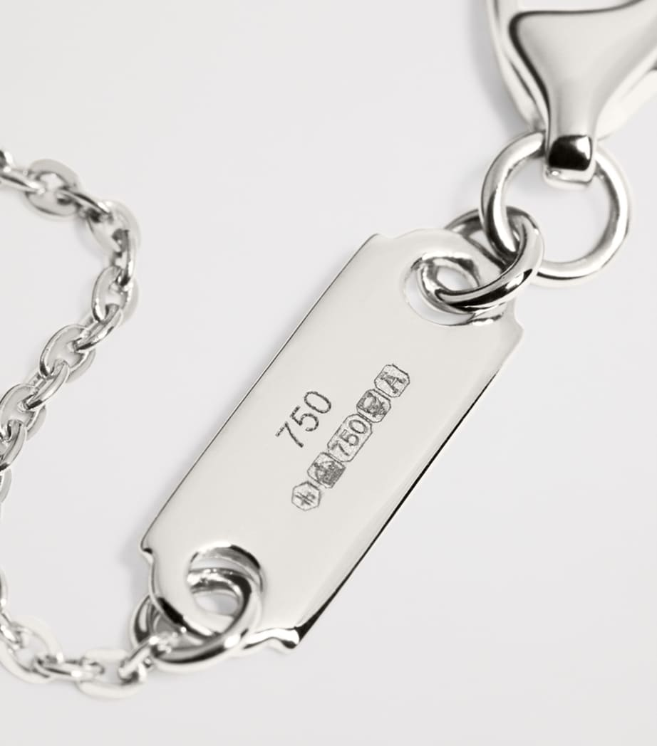 Harrods white gold diamond pendant necklace 0.25ct (British brand)
