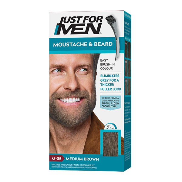 Just for Men Beard Gel Medium Brown M35 GOODS Superdrug   