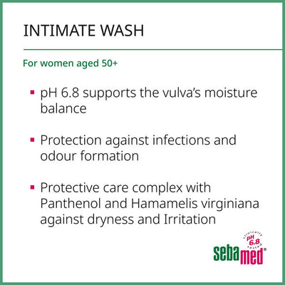 Superdrug Sebamed Intim Feminin Vask pH 6,8 Rensemiddel 200ml - Kjøp online på McGrocer