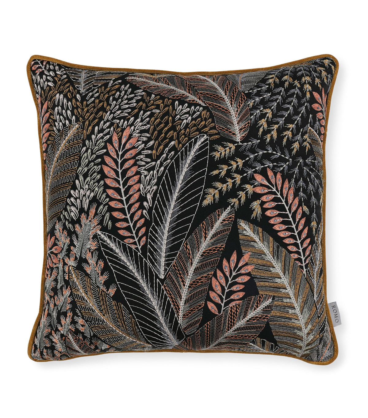 Romo embroidered Chiraco Serandite cushion 50cm x 50cm, imported from the UK