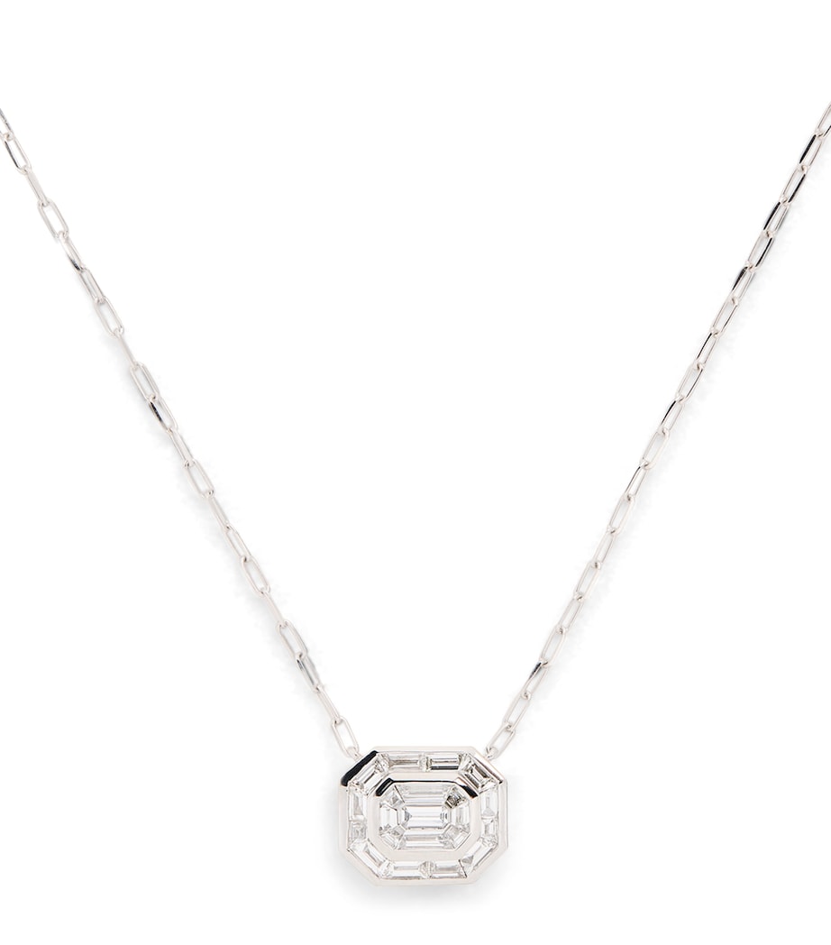 SHAY Illusion white gold diamond necklace - British product
