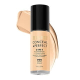 Conceal + Perfect 2 in 1 Foundation 0A1 Alabaster 30ml GOODS Superdrug Light  