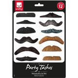 Smiffys party tashes self-adhesive 12 pack, UK version