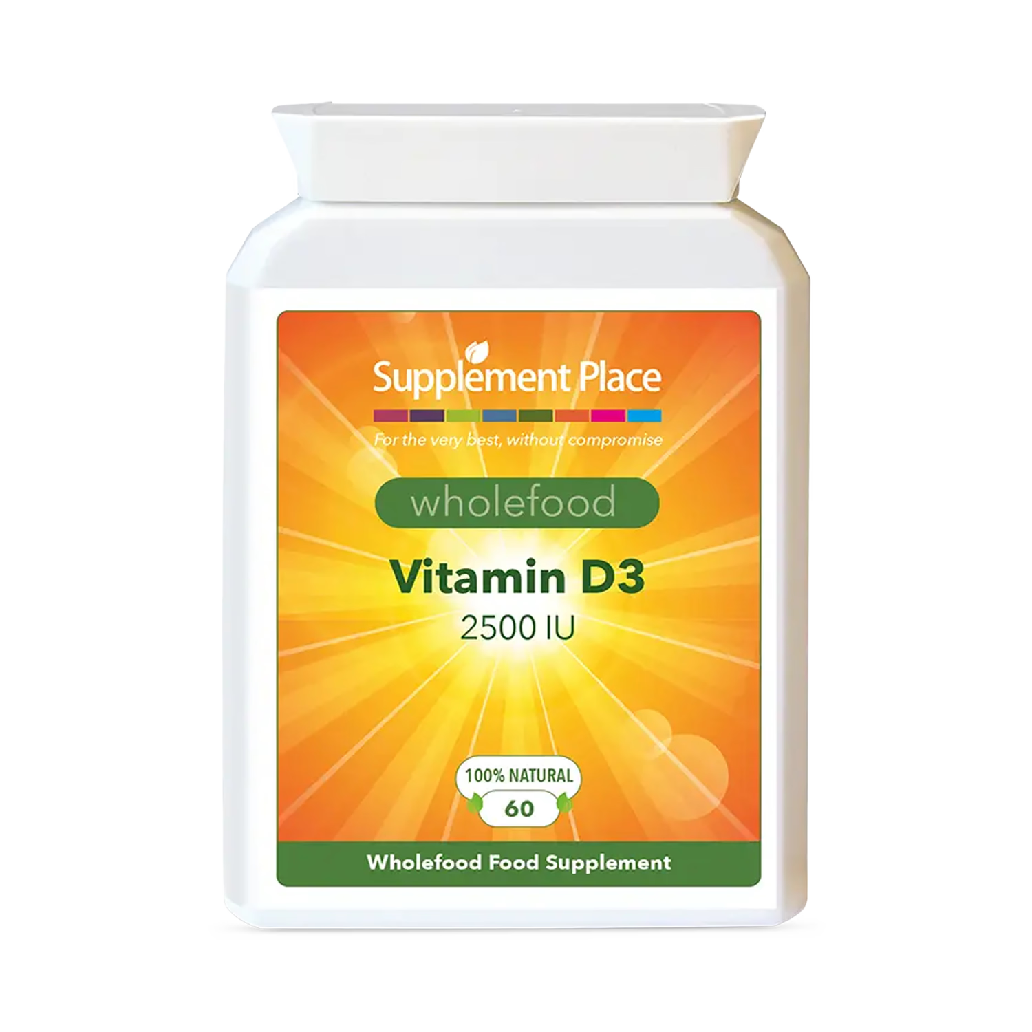 Supplement Place Vitamin D3 2500IU 60 capsules - British product