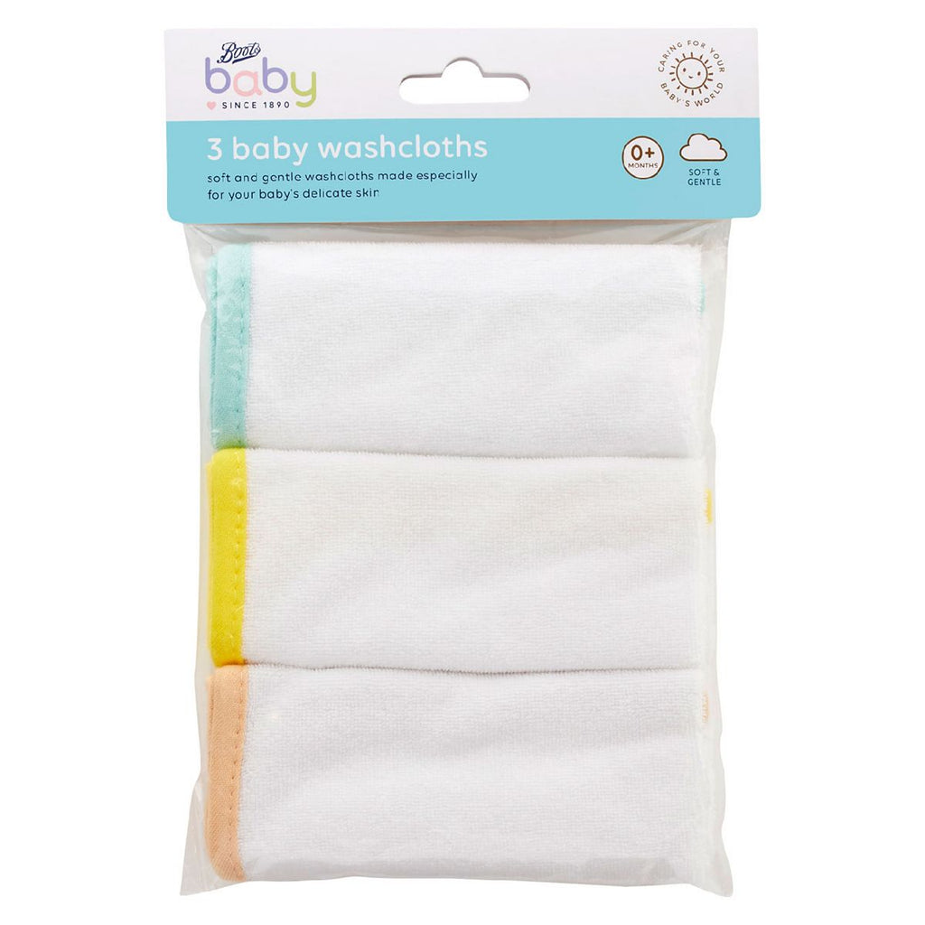 Boots Baby 3 Baby Washcloths