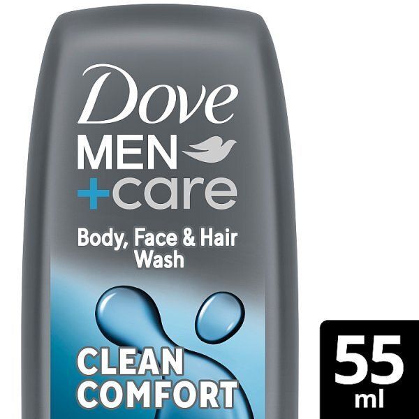 Dove Men+Care 3-In-1 Body & Face Wash Clean Comfort 55ml GOODS Superdrug   