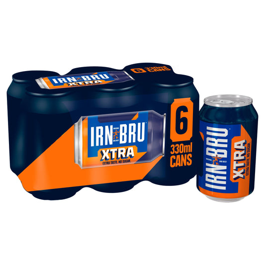 Irn-Bru Xtra Sugar Free Soft Drink 6x330ml Bigger multipacks Sainsburys   