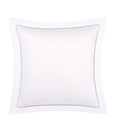Yves Delorme Colisée Blanc Square Oxford Pillowcase 65cm x 65cm