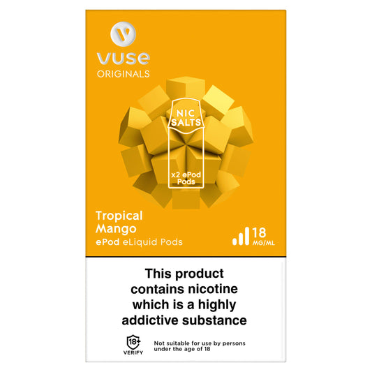Vuse Vype ePod Refills Tropical Mango 18mg Electronic cigarettes Sainsburys   