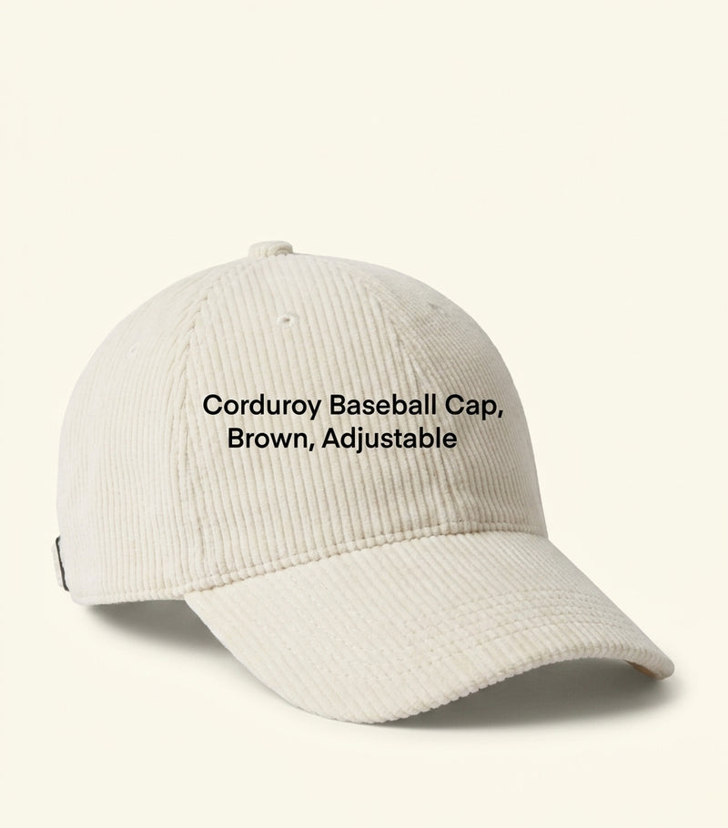 Prada corduroy baseball cap from Italy (British brand)