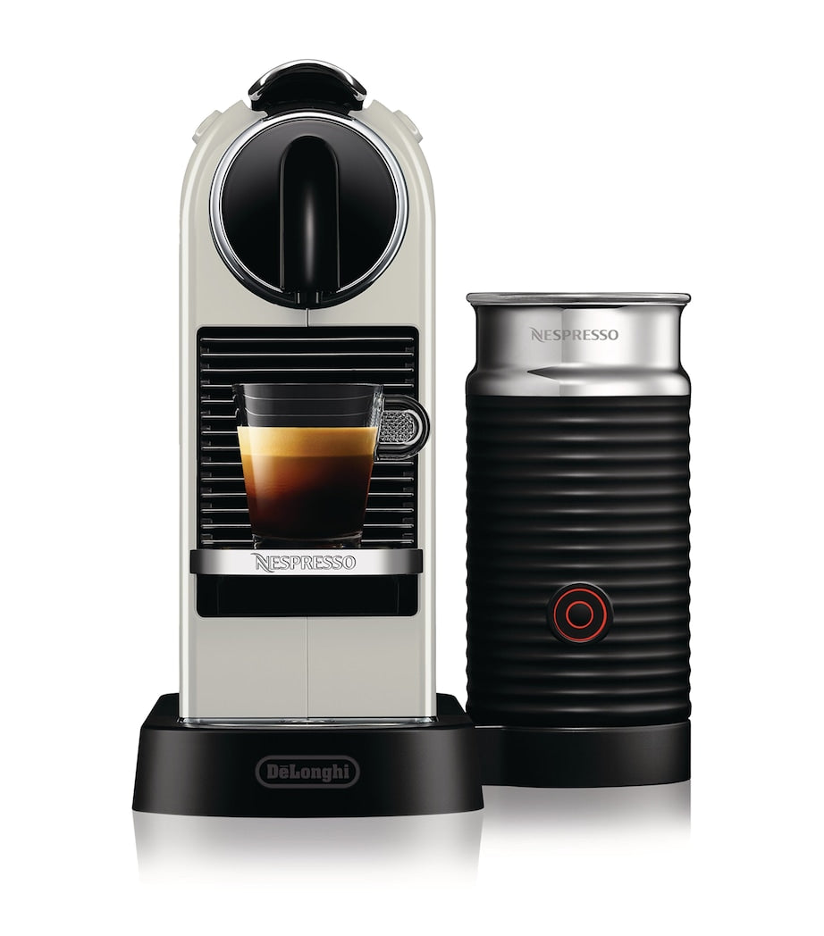 Nespresso CitiZ coffee machine and frother, imported from the UK