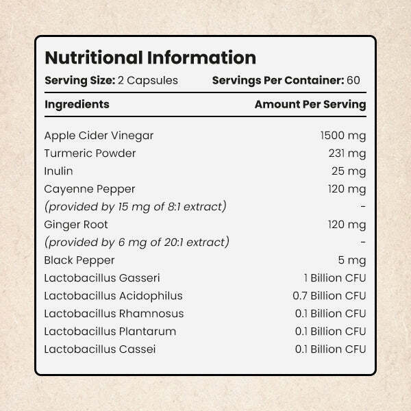 VitaBright Apple Cider Vinegar Tablets 1300 mg with The Mother, imported from the UK