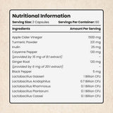 VitaBright Apple Cider Vinegar Tablets 1300 mg with The Mother, imported from the UK