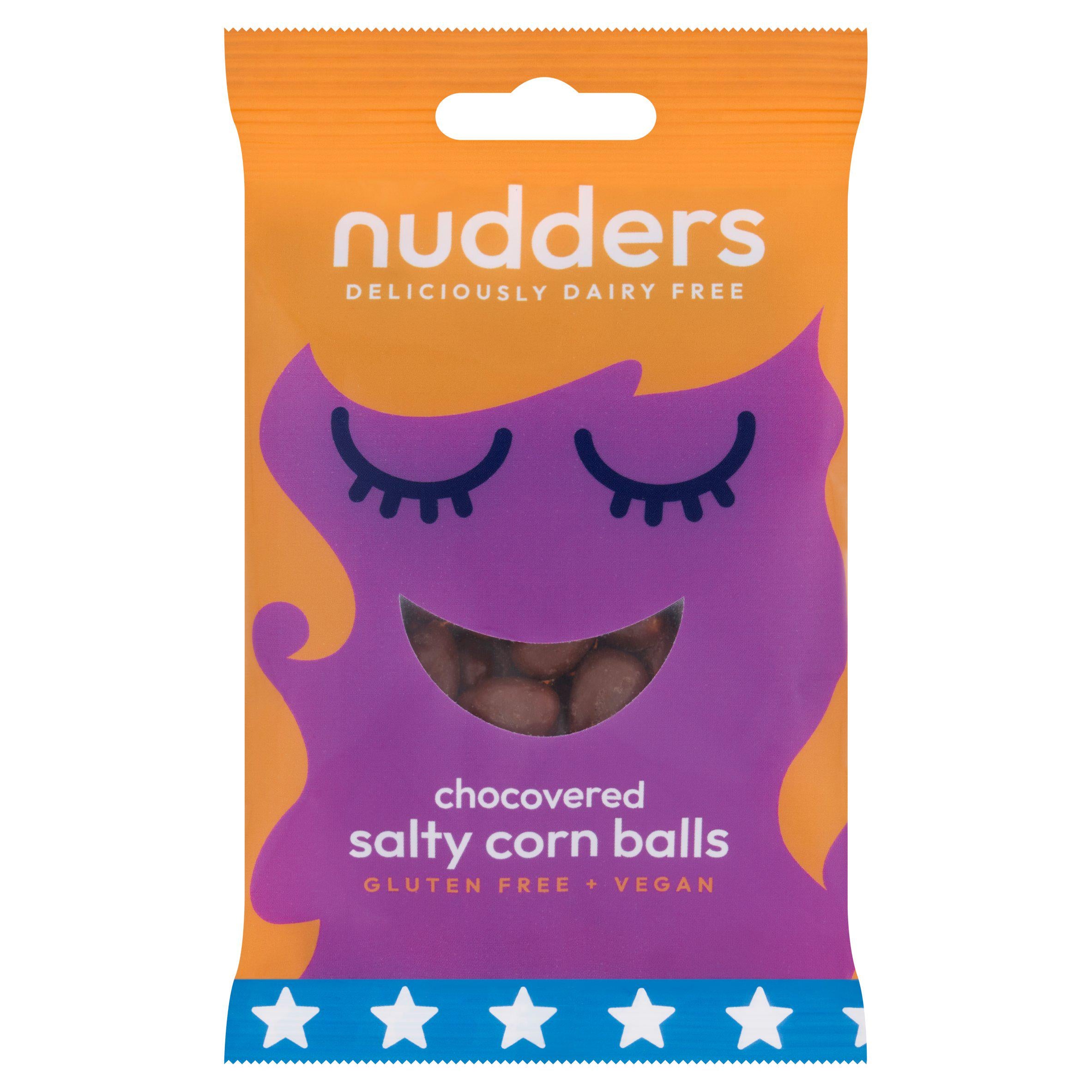 Nudders Chocovered Salty Corn Balls 55g GOODS Sainsburys   