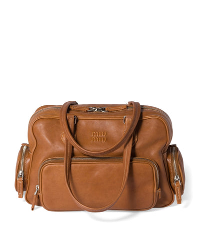 Harrods Miu Miu Nappa Leather Top-Handle Bag- Buy online at McGrocer