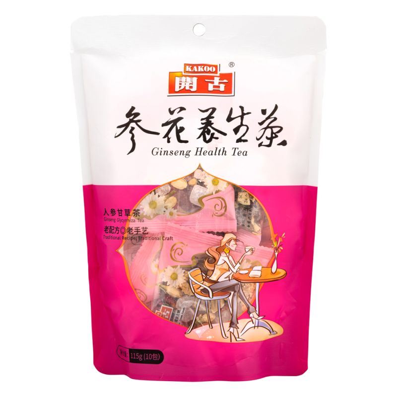 Kakoo ginseng health tea blend, imported from the UK