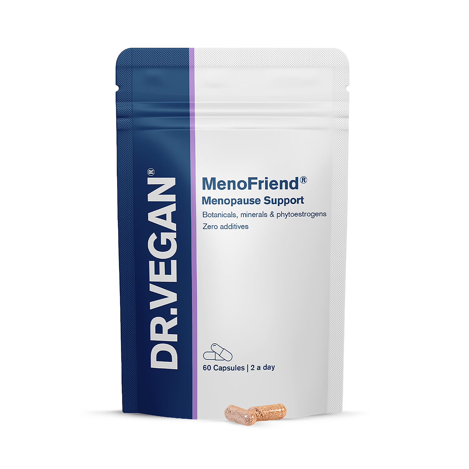 Dr VEGAN MenoFriend menopause supplement 60 capsules (British brand)
