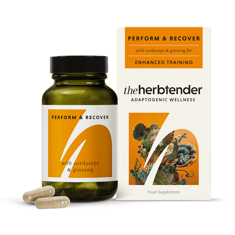 The Herbtender Perform & Recover With Cordyceps & Ginseng 60 Vegan Capsules