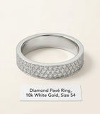 Cartier white gold diamond-paved LOVE wedding band - British product