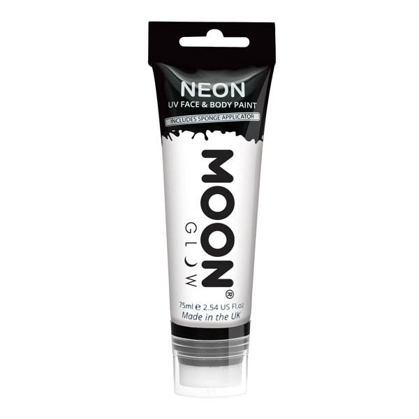 Moon Glow UV Face Paint White 75ml (British brand)