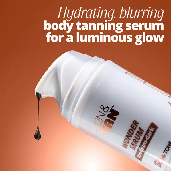 Skin & Tan Wonder Serum Medium Dark 145ml (British brand)