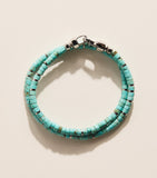 Nialaya Jewelry heishi wrap bracelet (British brand)