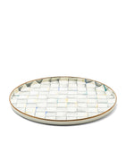 MacKenzie-Childs Sterling Check round tray 37cm, imported from the UK
