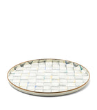MacKenzie-Childs Sterling Check round tray 37cm, imported from the UK
