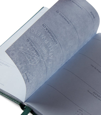 Agenda hebdomadaire Smythson Panama en cuir Harrods 2026 - Acheter en ligne chez McGrocer