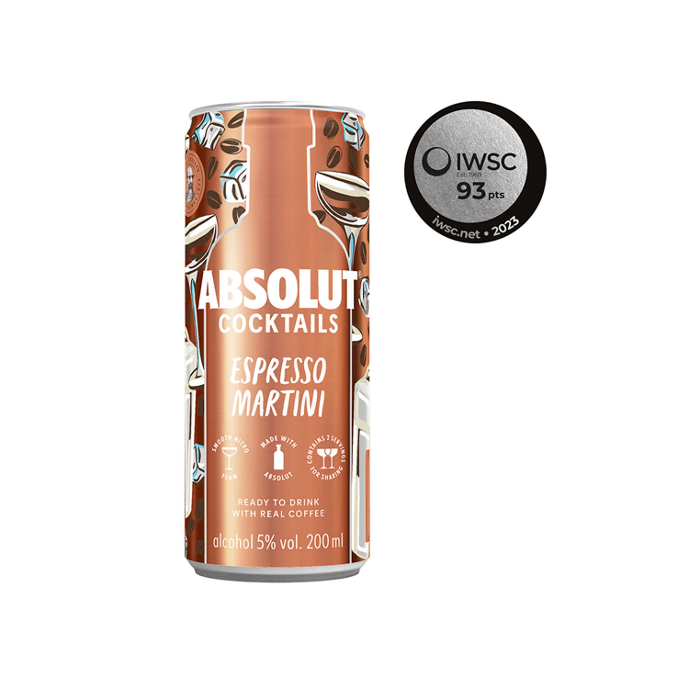 Absolut Cocktails Espresso Martini 200ml GOODS Sainsburys   