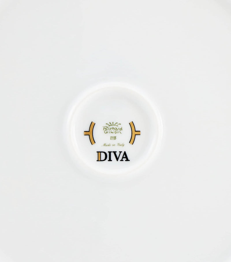 GINORI 1735 Porcelain Colonna Diva Giallo Salad Bowl 24cm, UK version