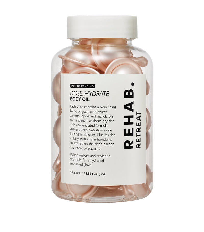 REHAB Retreat Dose Hydrate Body Oil 240g, imported from the UK
