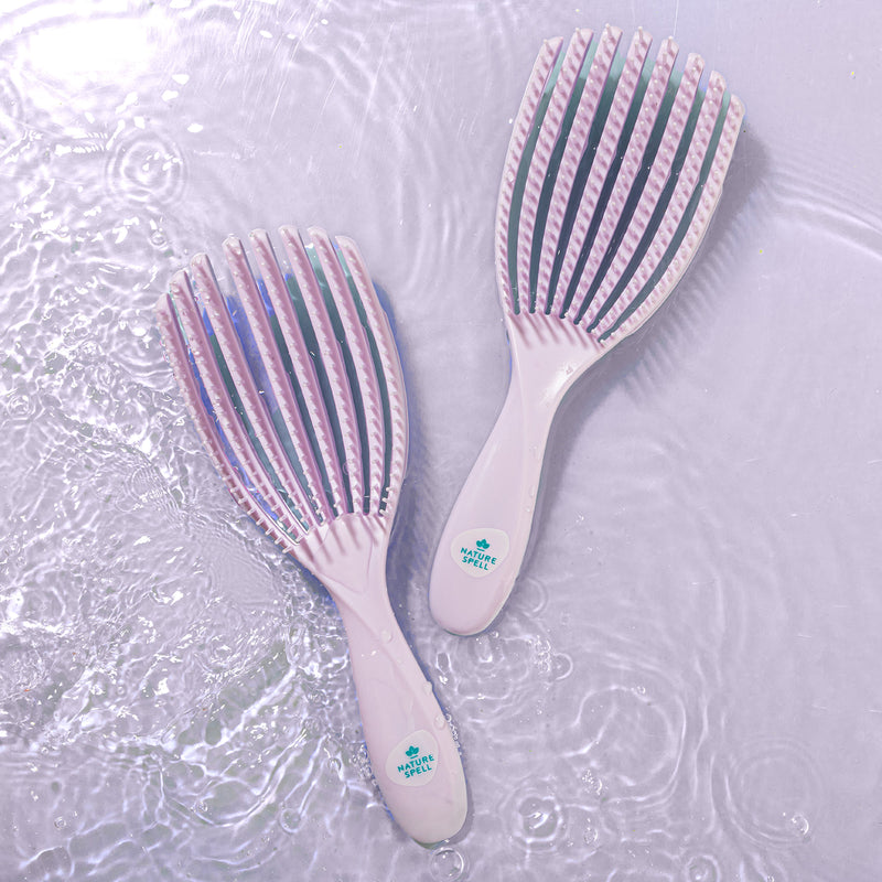 Nature Spell Flexi Flow Detangler Brush Purple, UK version