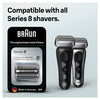 Braun Series 8 shaver head replacement silver, UK version